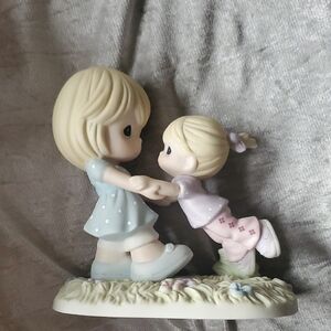 Your Love Lifts Me- Precious Moments Blue and Lavender Figurine
